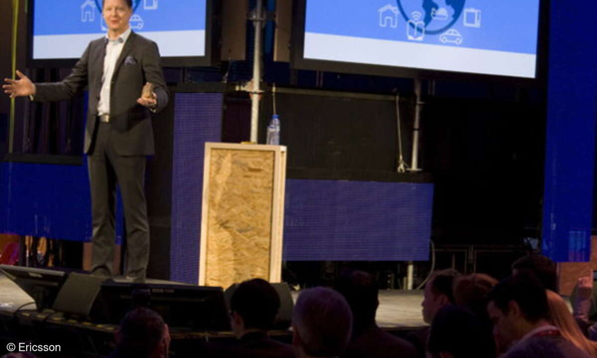 Hans Vestberg, Präsident und CEO von Ericsson, auf dem Mobile World Congress 2011 in Barcelona.