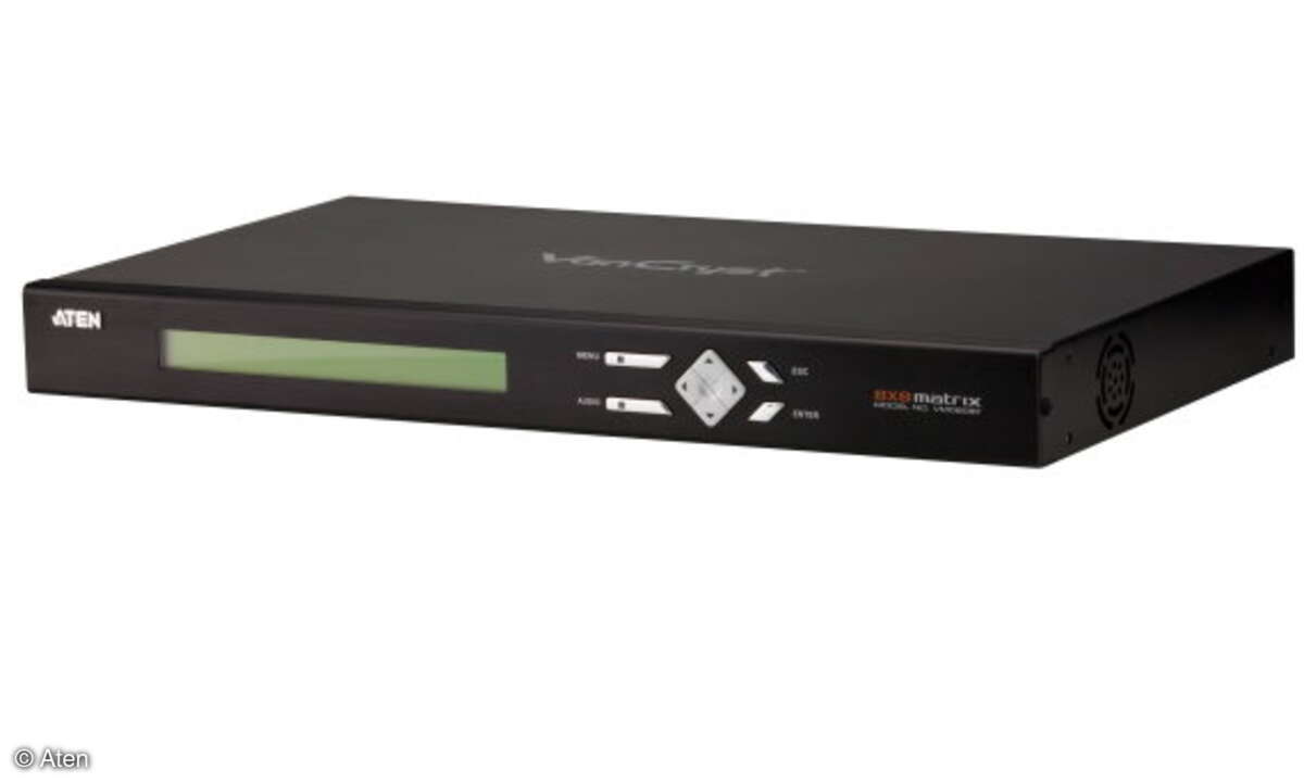 VM0808T: 8x8-Cat5-A/V-Matrix-Switch