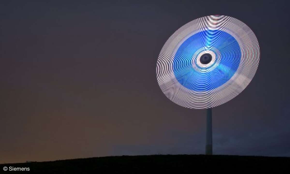 »Stern des Südens«: ein Gemeinschaftsprojekt der Siemens AG und des Münchner Multimedia-Künstlers Michael Pendry