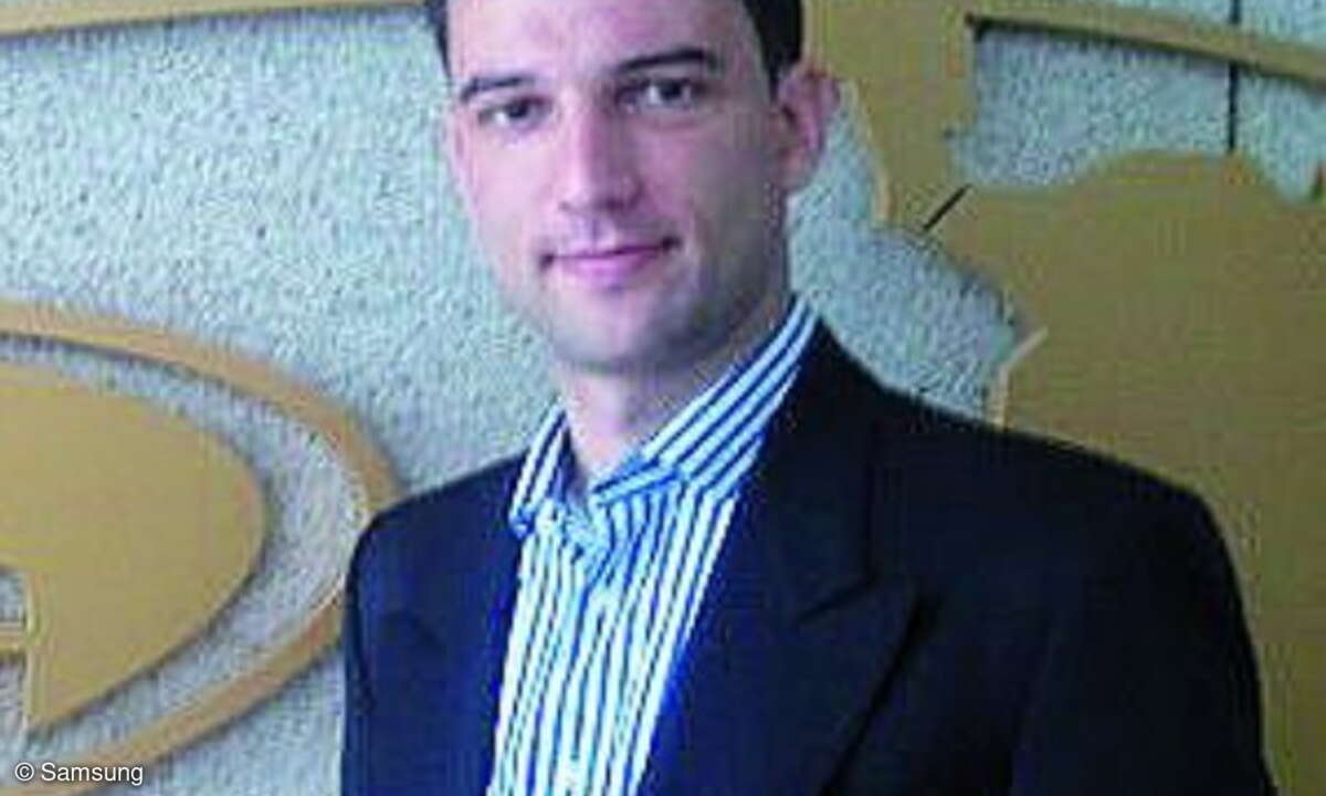 Jan Schüssler, Application-Manager bei Samsung.