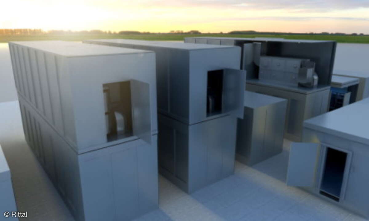 Datacenter-Container mit einer Länge von 12 Metern