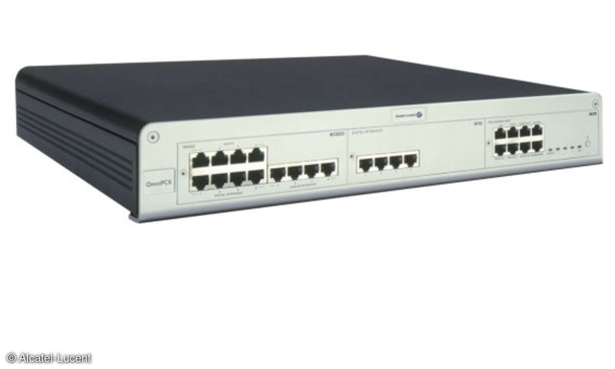 Der Kommunikationsserver „OmniPCX Office“ von Alcatel-Lucent.