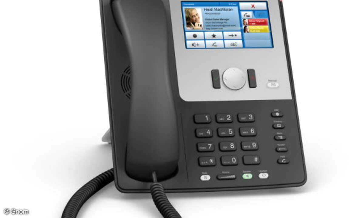Das IP-Telefon Snom 870.