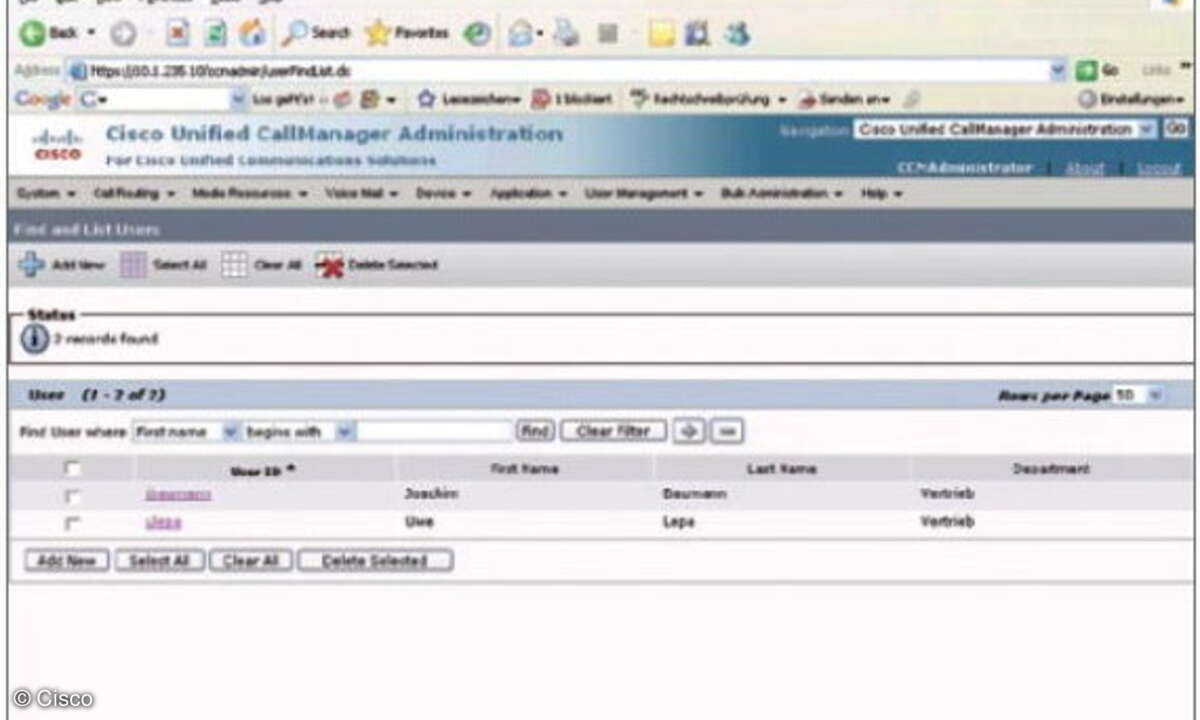 Der Unified-Communications-Manager ist die Basis für IP-Telefoie von Cisco.