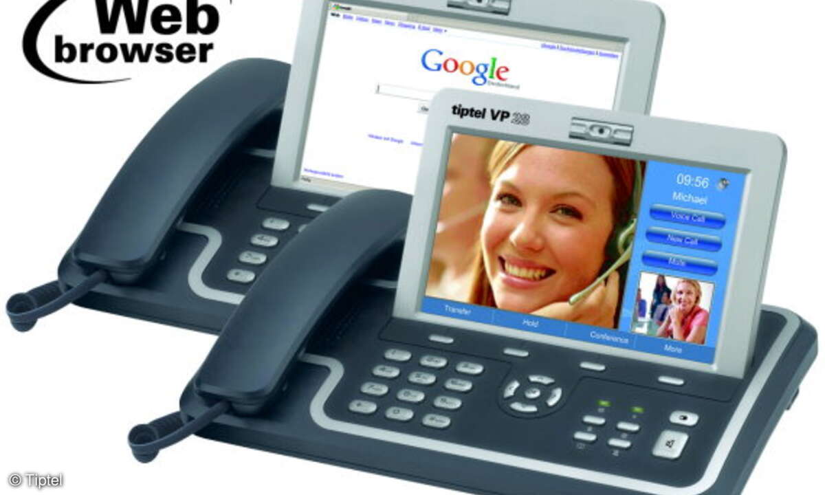 Das Tiptel-VP-28 glänzt mit Multimedia-Eigenschaften.