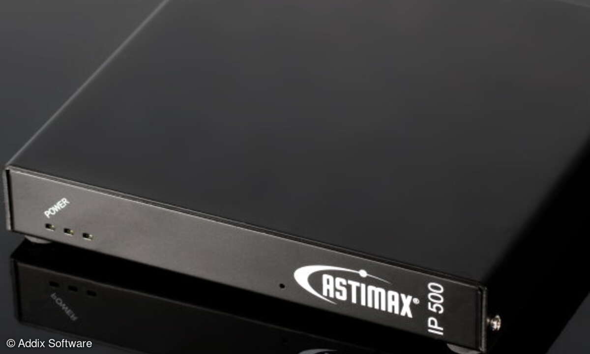 Die Astimax-IP-500 bietet mehr Komfort und <Ausstattung als die minimalen Abmessungen vermuten lassen.