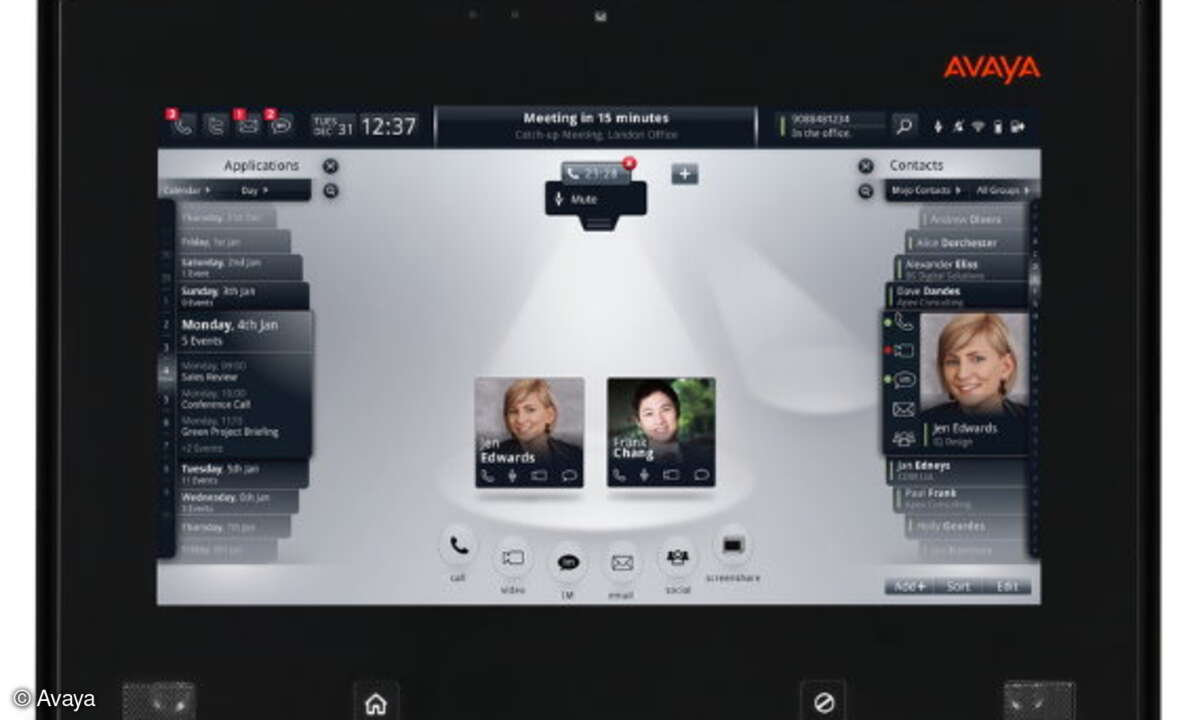 Avaya Flare Experience – eine innovative Benutzeroberfläche mit „Wow-Faktor“.