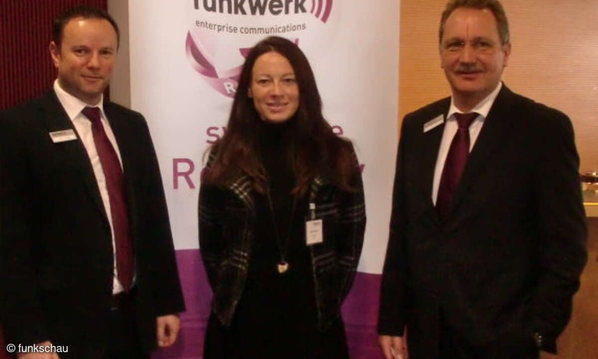 Dirk Treue, FEC, Claudia Rayling, funkschau, und Hans-Peter Mistele, FEC.