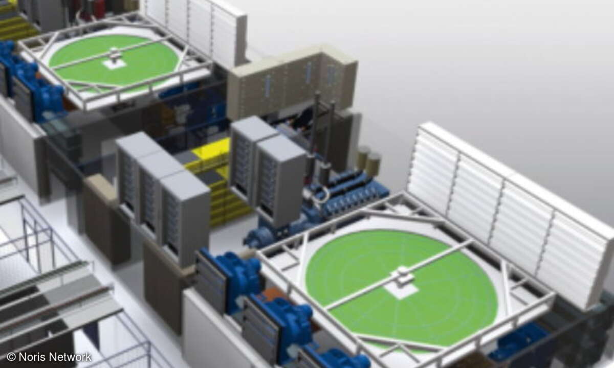 Das Rechenzentrum ist an seiner gesamten Vorder- und Rückseite jeweils mit kombinierten, autarken Klima- und Energiezellen versehen. Der modulare Aufbau des Datacenters bietet höchste Flexibilität sowie Skalierbarkeit. Mehrfach redundante Systeme gar