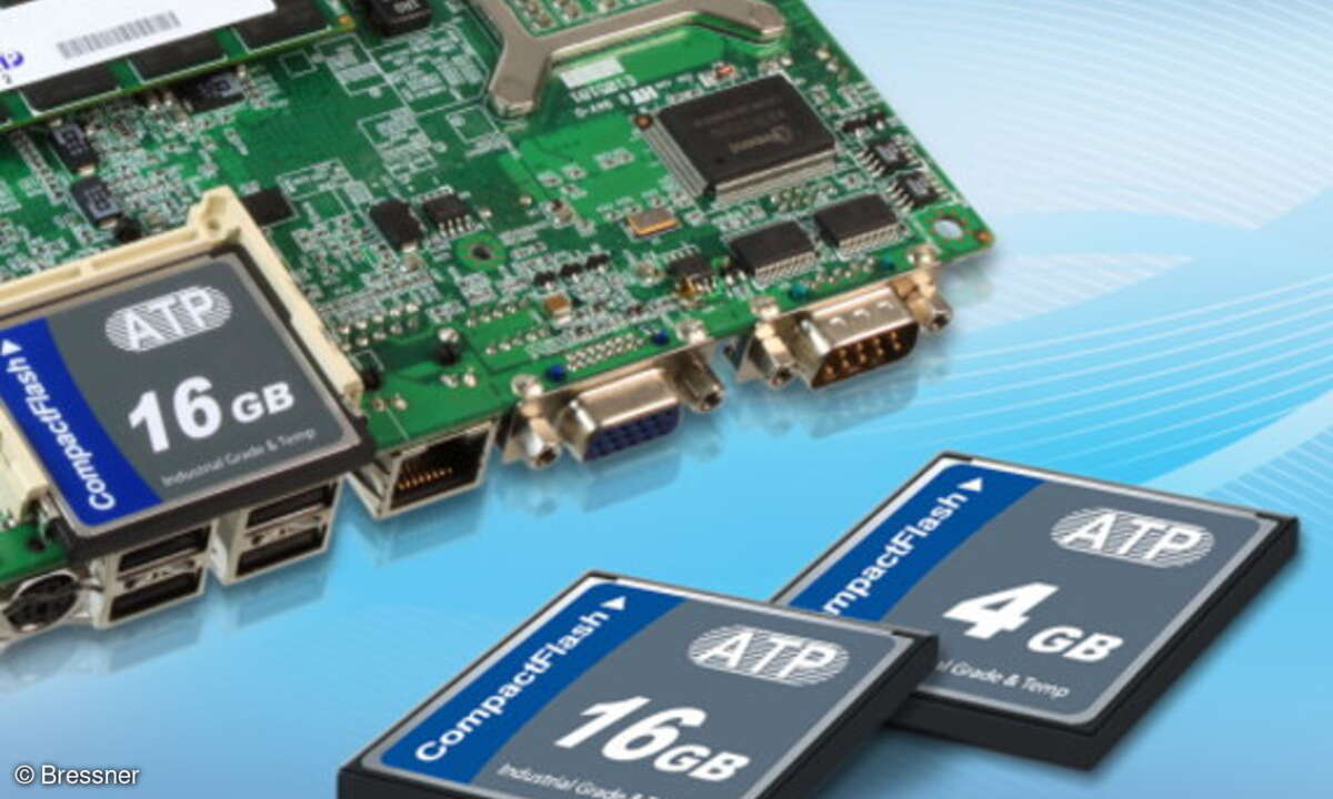 Die Industrial-Grade Compact-Flash-Karten mit Power-Protector-Technologie von ATP gibt es im Vertrieb von Bressner.