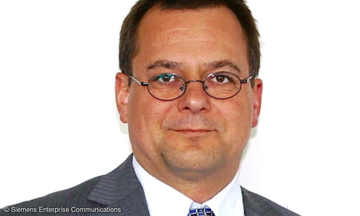 Robert Ehses, Senior-Vice-President Small-and-Medium-Enterprises bei Siemens Enterprise Communications.