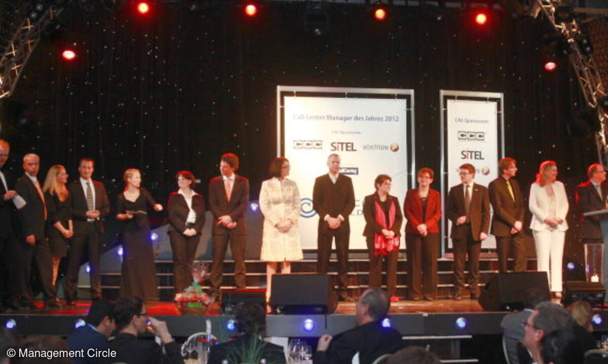 Gala: Ein Höhepunkt der Call-Center-World ist die Verleihung des Cat-Awards.