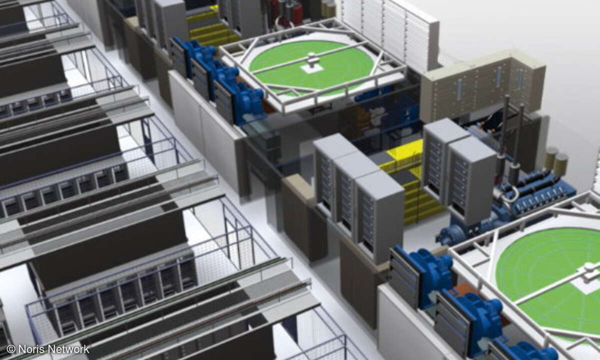 Das Rechenzentrum ist an seiner gesamten Vorder- und Rückseite jeweils mit kombinierten, autarken Klima- und Energiezellen versehen. Der modulare Aufbau des Datacenters bietet höchste Flexibilität sowie Skalierbarkeit. Mehrfach redundante Systeme gar
