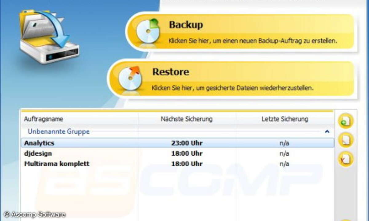 Backup Maker: Backup und Restore für Desktop-Umgebungen.