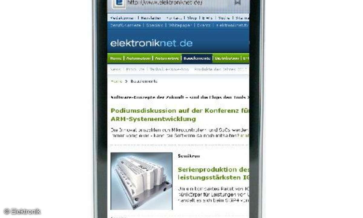Das erste Smartphone mit Intel-Prozessor surft sehr schnell durchs Internet.