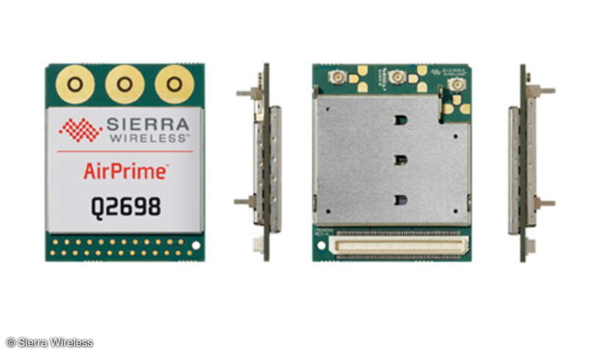 Das Air-Prime-Q2698 von Sierra Wireless unterstützt 3G-HSPA+ auf fünf Frequenzen und 2G-GSM/GPRS/EDGE auf vier Frequenzen.