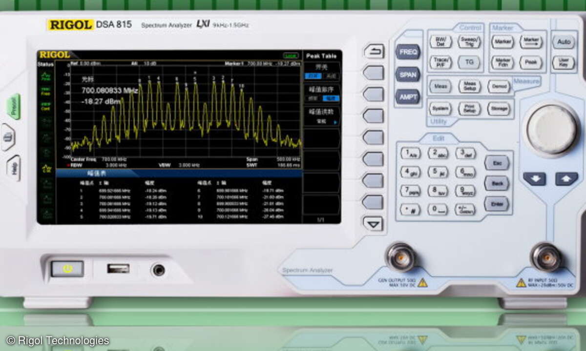 Die Spectrum-Analyzer der DSA800-Serie von Rigol Technologies.