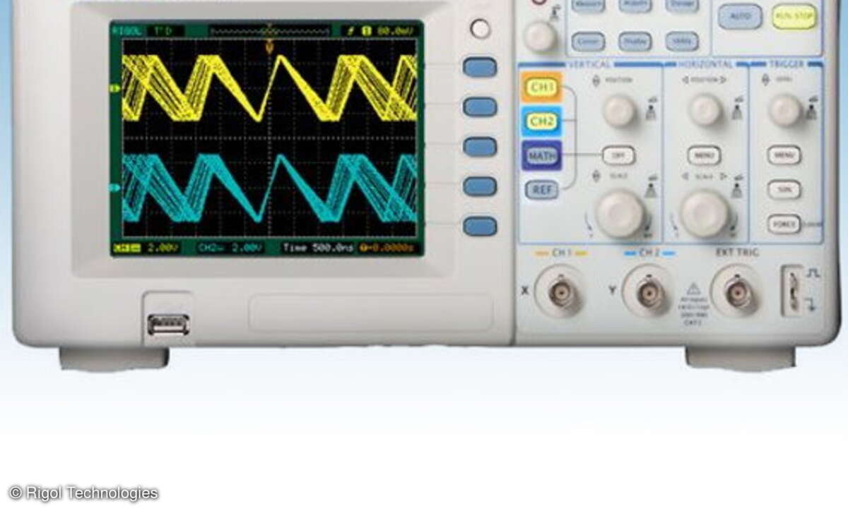 Das DS1025E-2Ch-Scope von Rigol Technologies.
