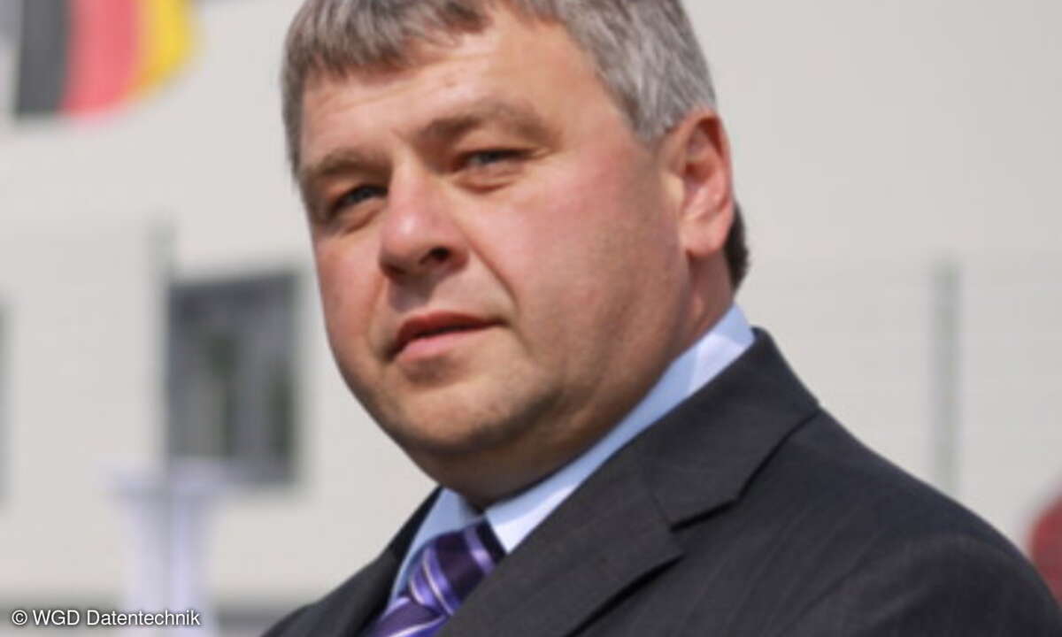 Johann Piontek, Vorstand und zuständig für Technik und Vertrieb bei der WGD Datentechnik