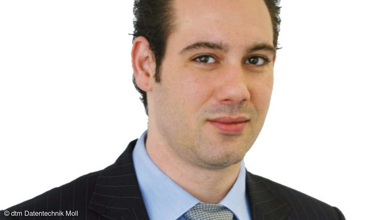 Jan Moll, Geschäftsführer von dtm Datentechnik Moll