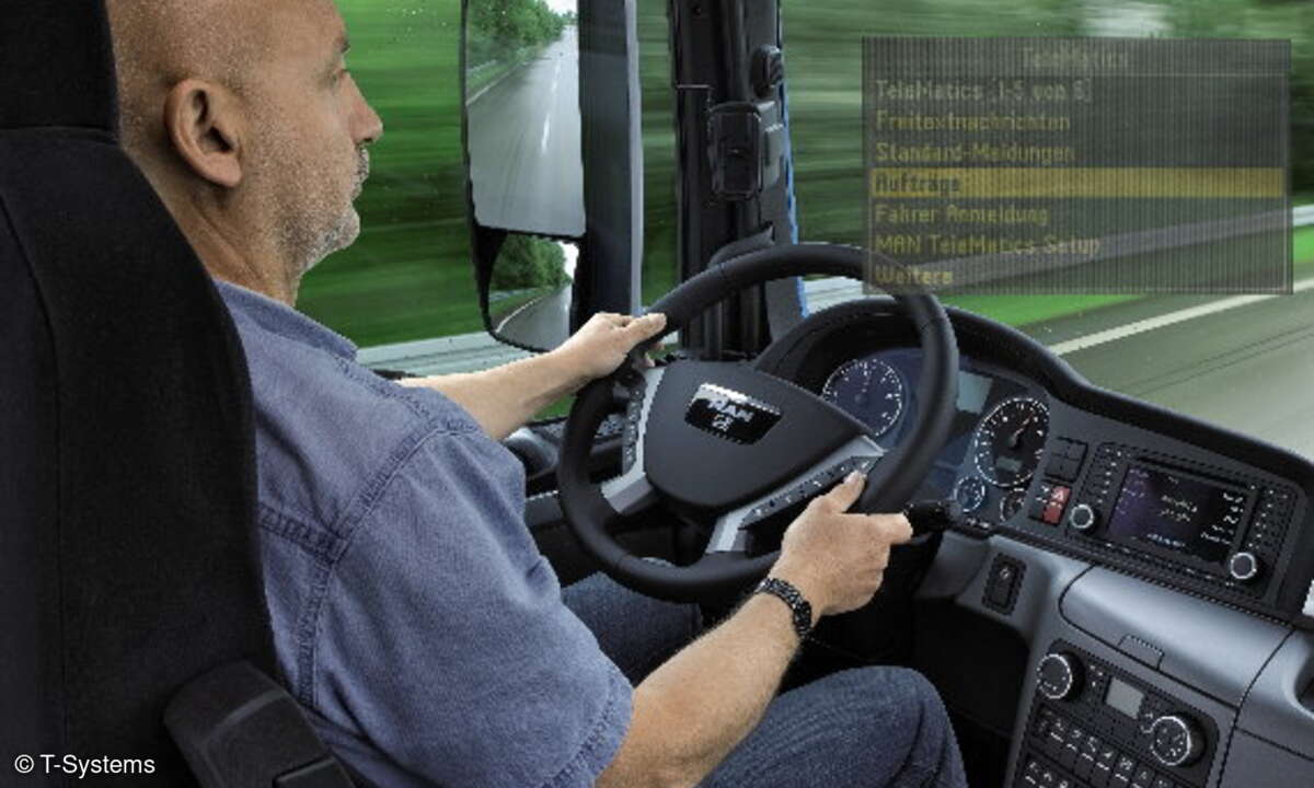 Machine-to-Machine-Kommunikation sorgt für den mobilen Austausch von Fracht- und Fahrzeugdaten.