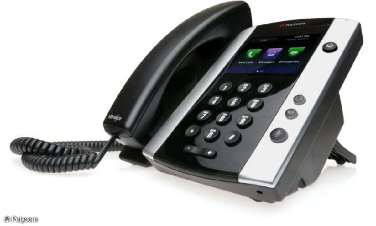 Das VVX-500-Performance-Business-Media-Phone von Polycom.