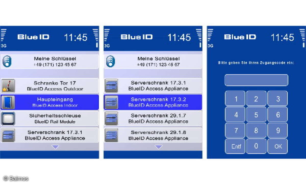 Der digitale Schlüsselbund, als App realisiert, öffnet nur Berechtigten Tür und Tor.