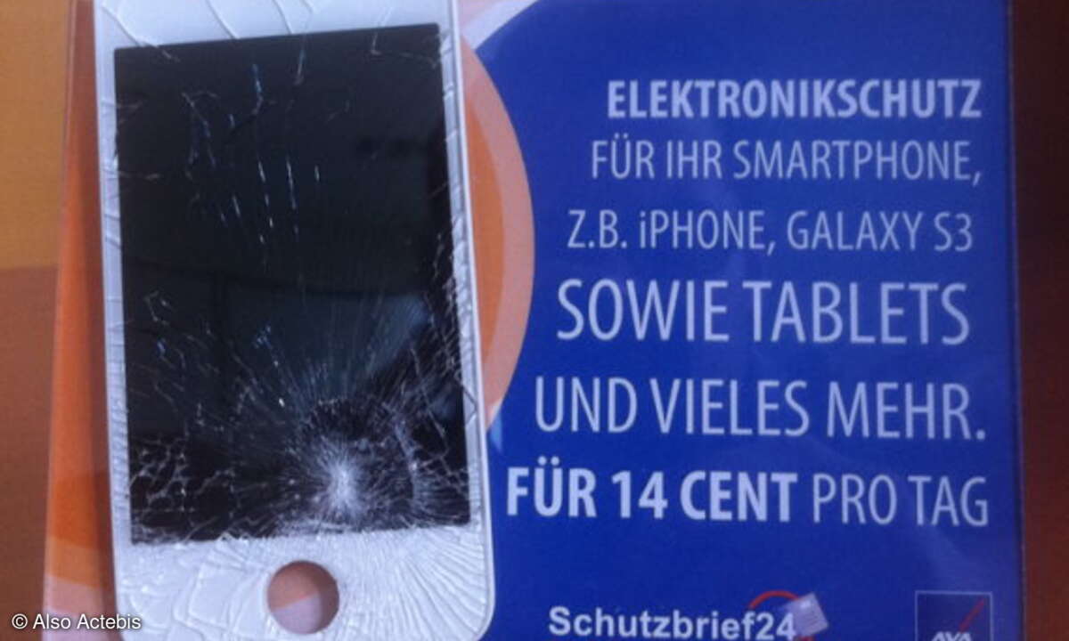 Der Schutzbrief-24-POS-Aufsteller.