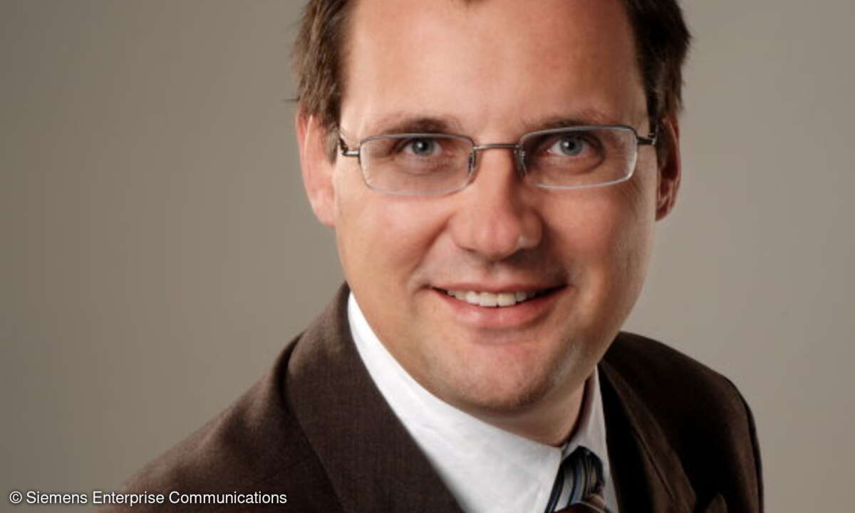 Stephan Schaade, Leiter Cloud-Communication-Services bei Siemens Enterprise Communications