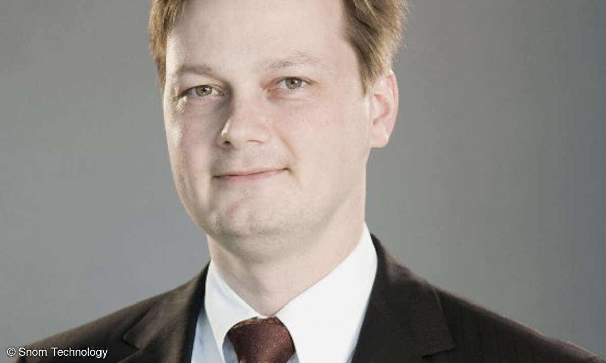 Dr. Christian Stredicke, Gründer und Vorstand der Snom Technology
