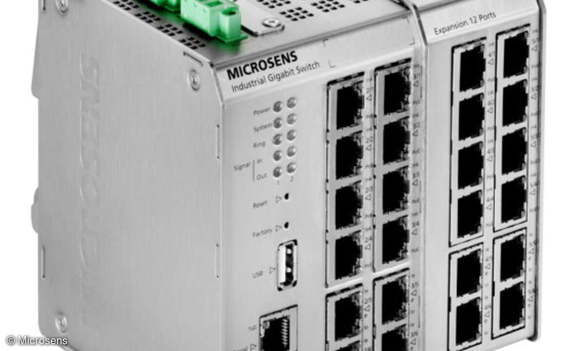 „Profi Line Modular“-Basis-Switch mit 12-Port-Erweiterungsmodul