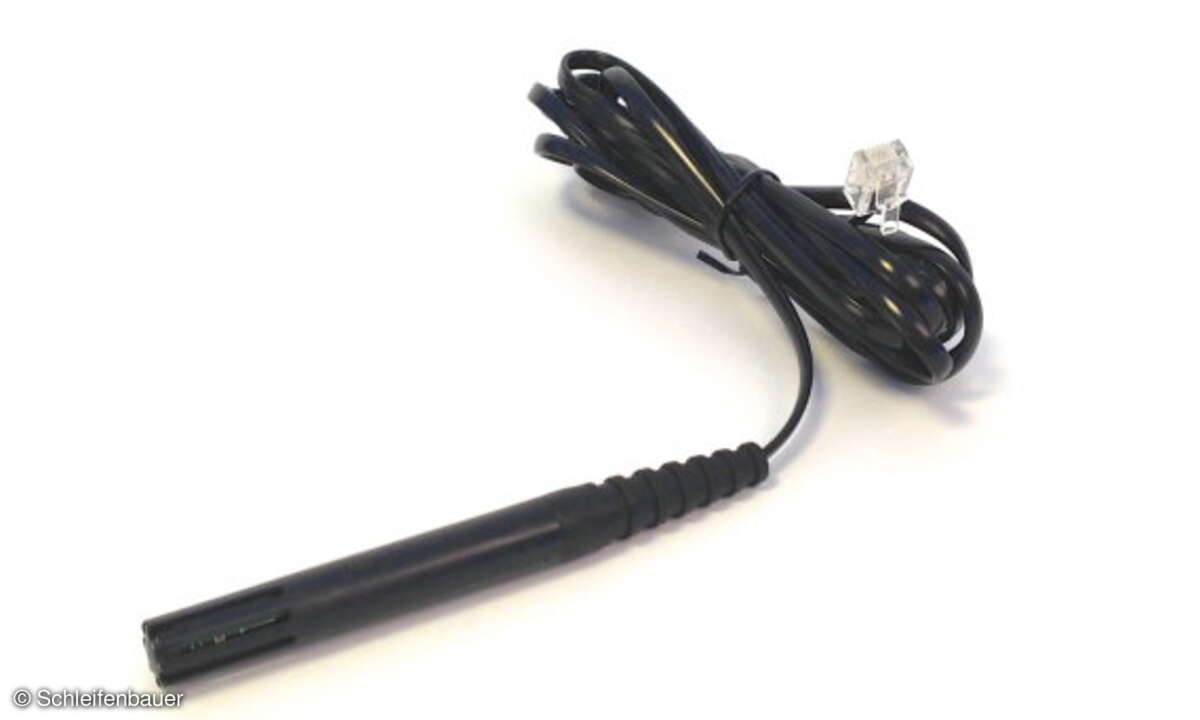Schleifenbauer: Sensor (Kombination Lufttemperatur/Feuchtigkeit) mit Kabel und Stecker, bereit zum Anschluss in die Box Sensor-Module.