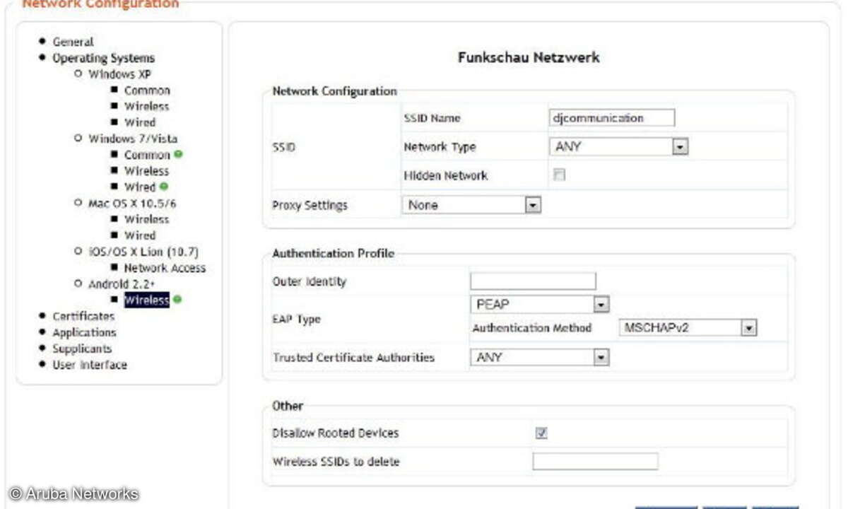 Aruba Networks ClearPass QuickConnect