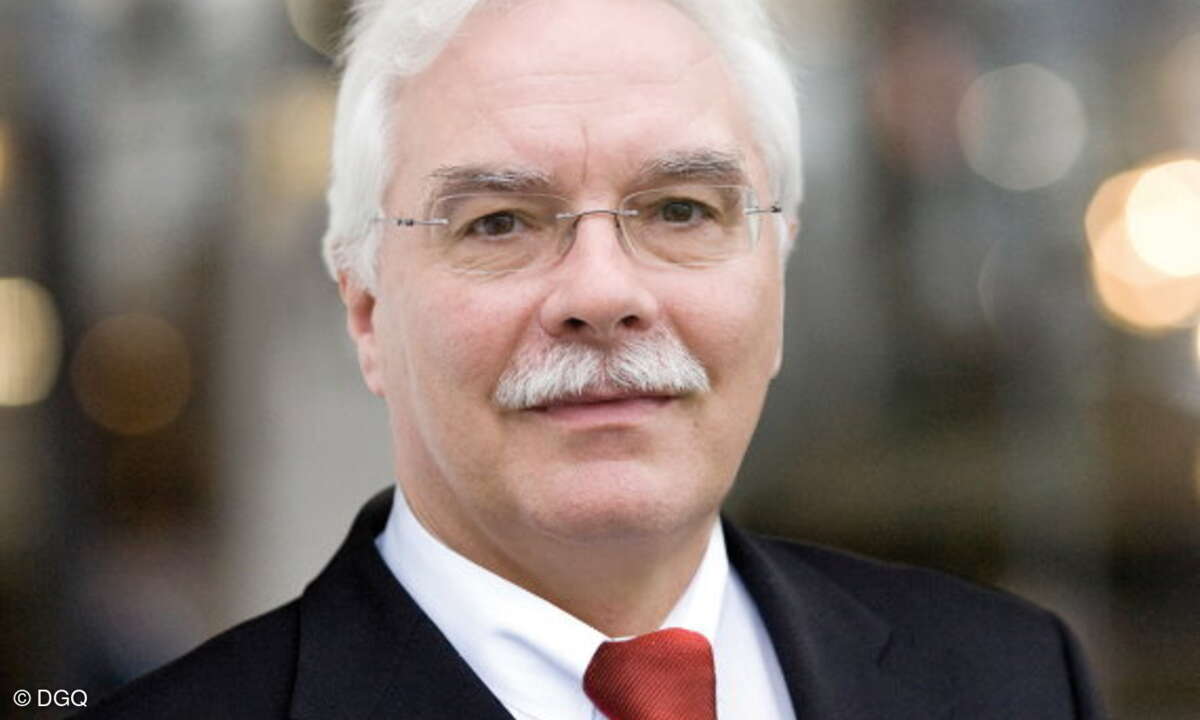 Dr. Wolfgang Kaerkes, Geschäftsführendes Vorstandsmitglied der  Deutschen Gesellschaft für Qualität e.V. (DGQ)