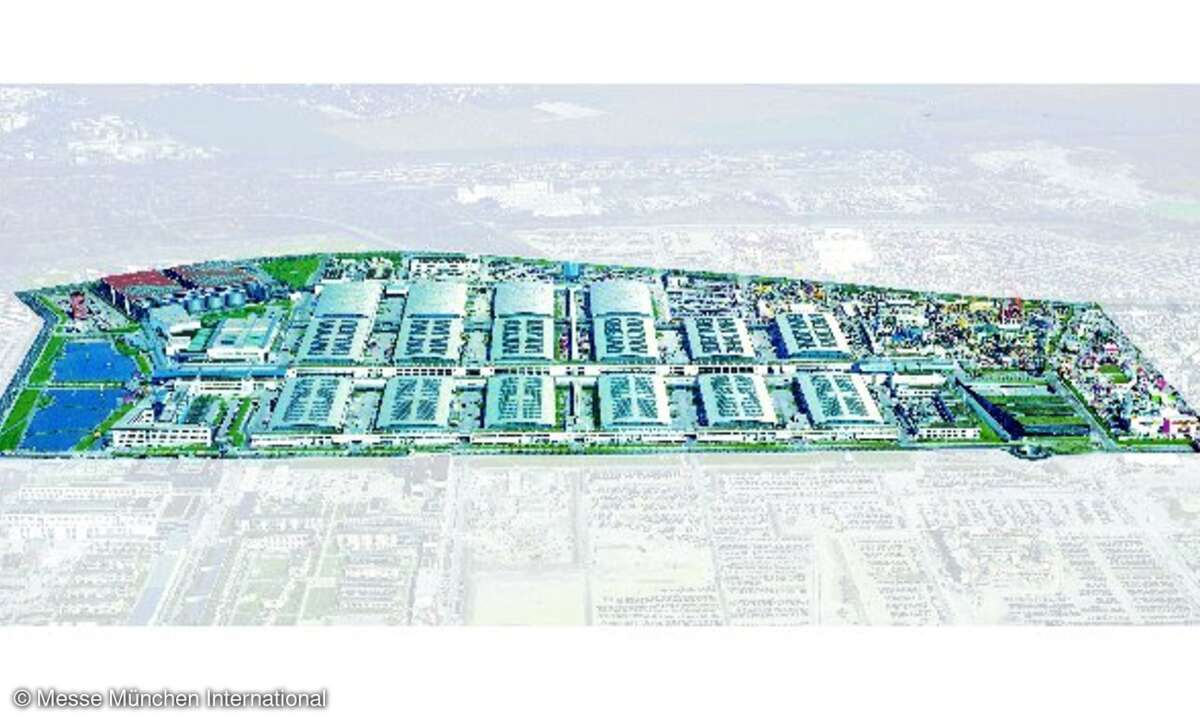 Luftbildausschnitt von der Messe München
