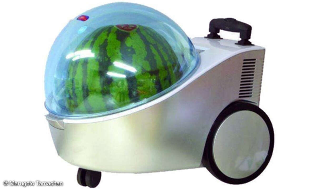 Rollender Melonenkühlschrank Marugoto Tamachan - ein Stück Technik für Fans von ausgefallener Elektronik
