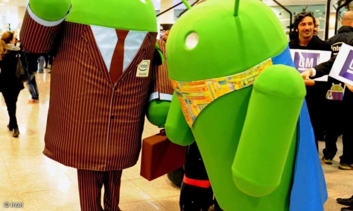 Intel Maskottchen auf dem MWC 2014