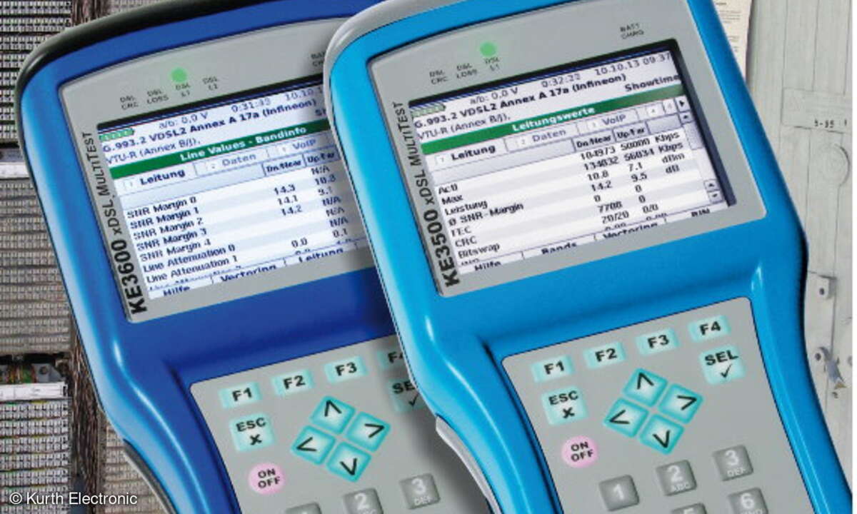 Kurth Electronic präsentiert auf der CeBIT den KE3500, das neue  Einstiegsmodell in die bewährte xDSL-Multi-Test-Familie.