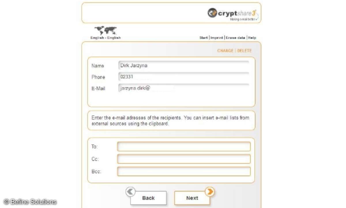 Wer E-Mails versenden kann, der kann auch Cryptshare verwenden.