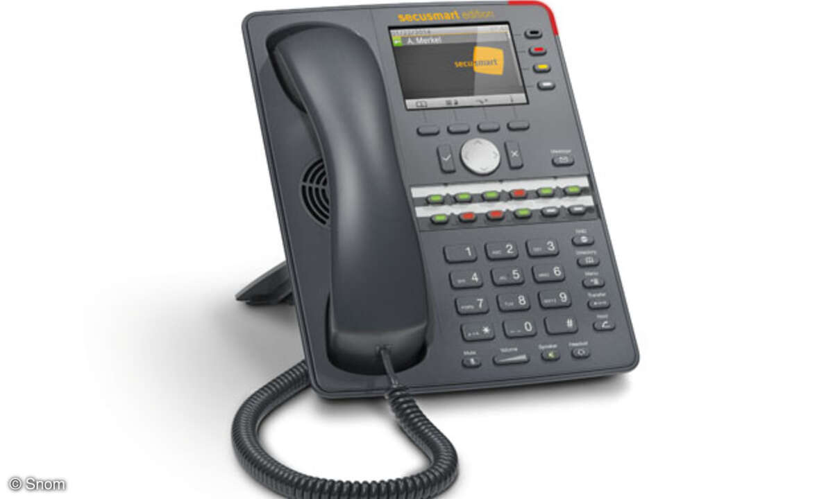 Das „snom 760 secu-smart edition“ bietet dank Verschlüsselung Abhörschutz.