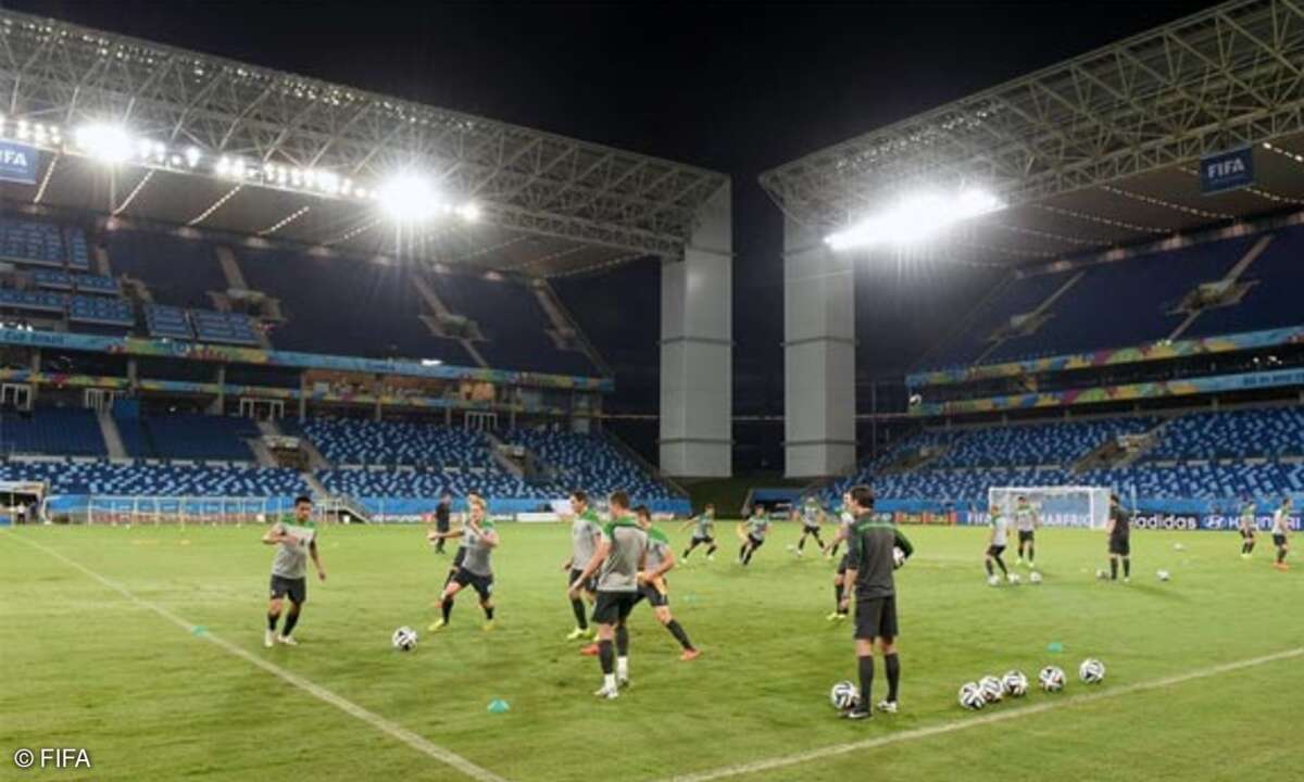 Fussballstadion, Training, Spieler