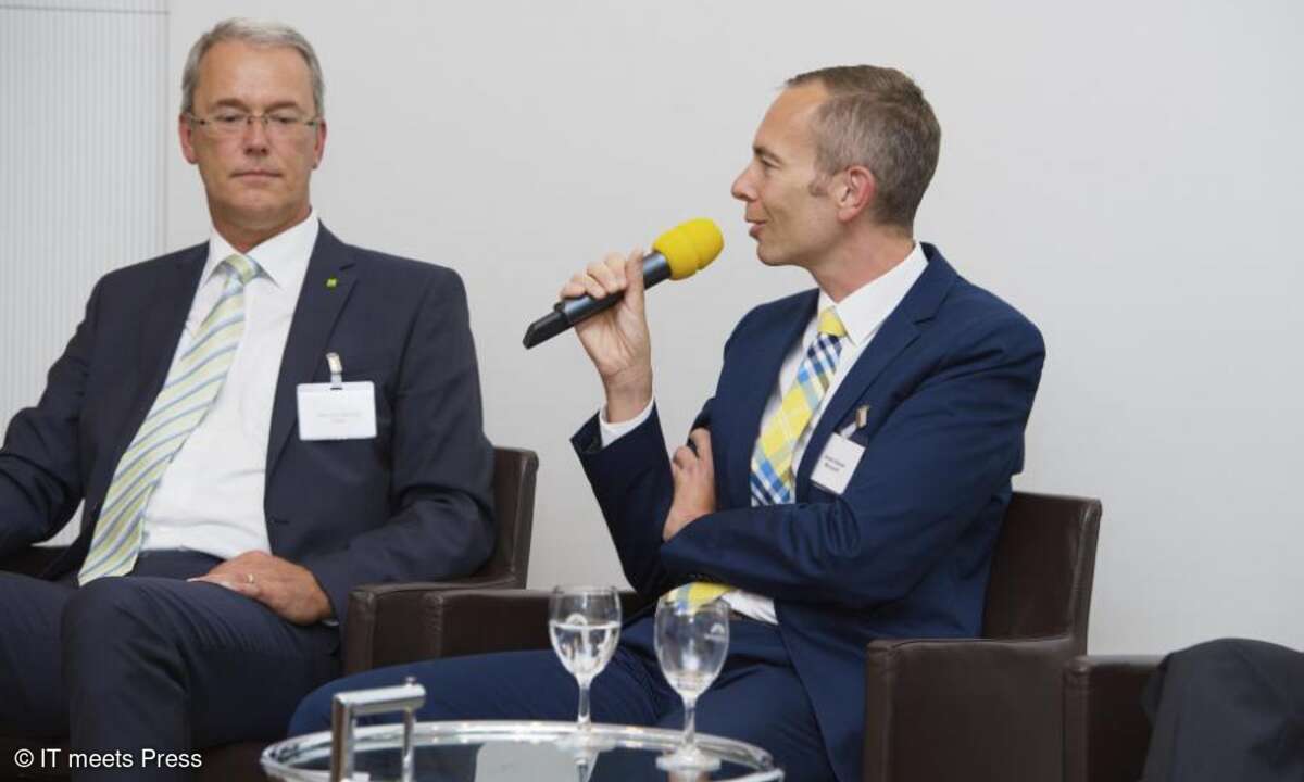Andre Hansel, Senior Produkt Manager Windows bei Microsoft (rechts im Bild)