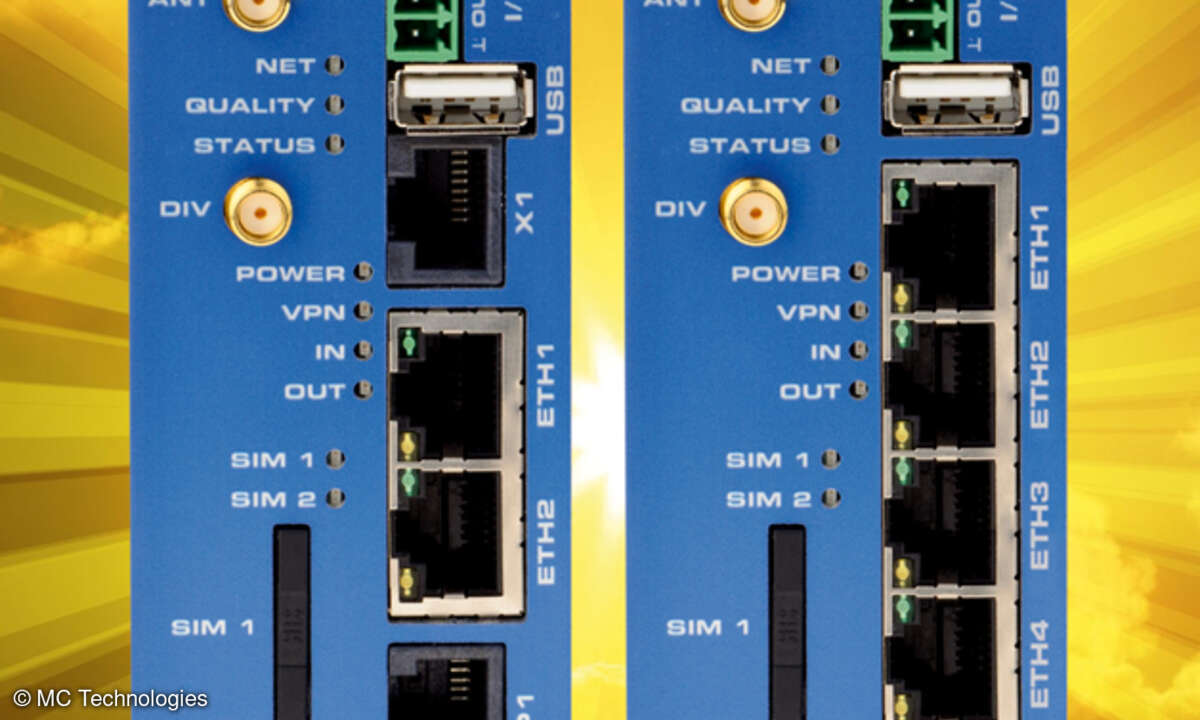 MC Technologies bietet GPRS/UMTS/LTE-Industrie-Router für die Fernwartung und den Aufbau sicherer Netzwerke.