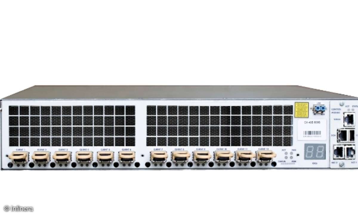 Der Infinera-Cloud-Xpress vereint den einfachen Betrieb, massive Übertragungskapazität und geringe Energieaufnahme.