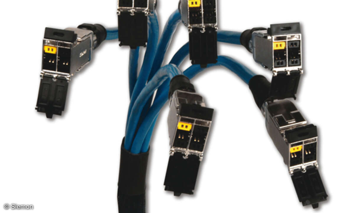 Vorkonfektionierte Trunkkabel lassen sich in einem Viertel der Zeit einer üblichen Feldkonfektion installieren.