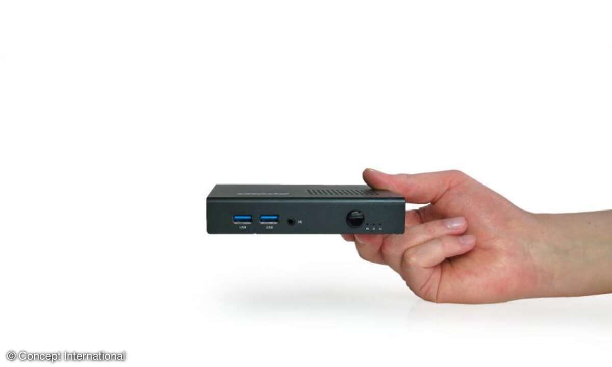 Vollwertige PCs in der Größe von drei CD-Hüllen übereinander: Giada i200 (Windows), Giada Q30 (Android)