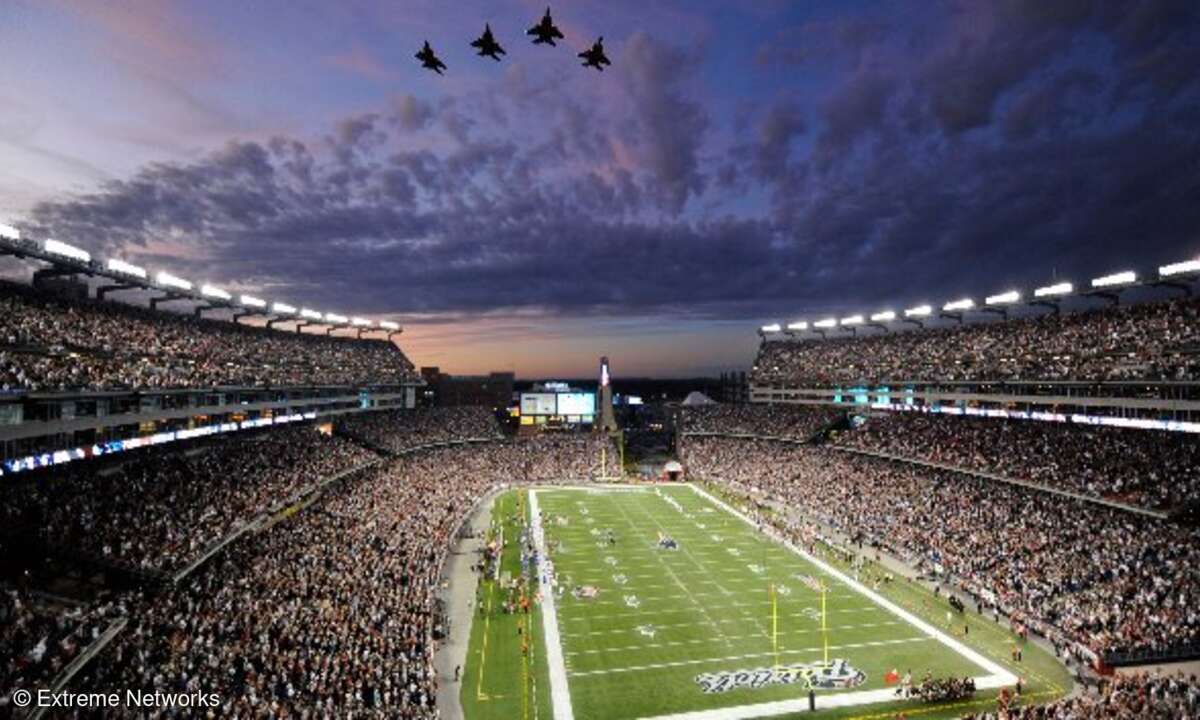 Das Gillette Stadium in Massachusetts (USA)