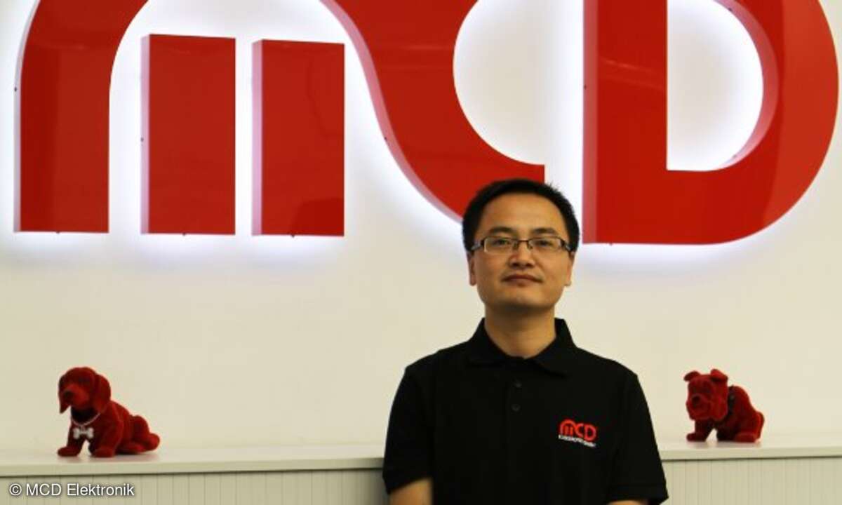 Der erste Mann in China: MCD-Mitarbeiter Long (Lance) Wen im MCD Elektronik Hauptsitz in Birkenfeld.