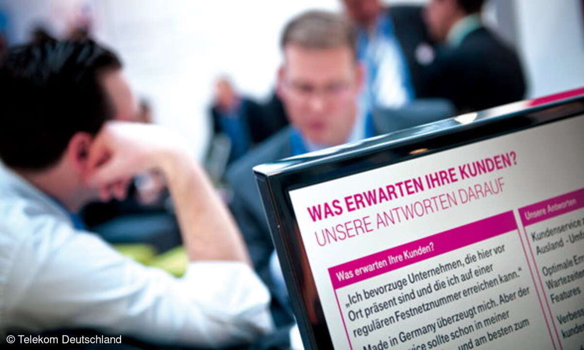 Call- und Contact-Center-Lösungen zum Anfassen gibt es auf der CCW 2015 – oder auf den Websites einschlägiger Anbieter wie beispielsweise der Telekom unter www.telekom.de/contact-center-solutions...
