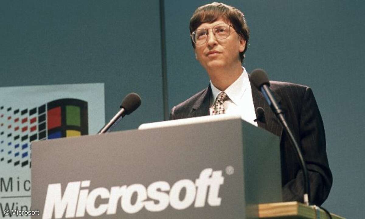 Bill Gates auf der CeBIT 1995